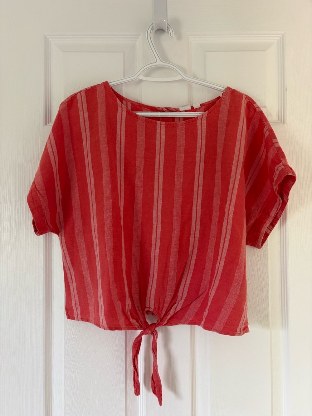 GAP Striped Tie-Front Top